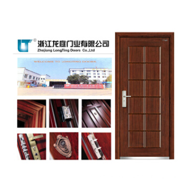 Zusammengesetzte materielle innere Stahl-Holzgepanzerte Tür